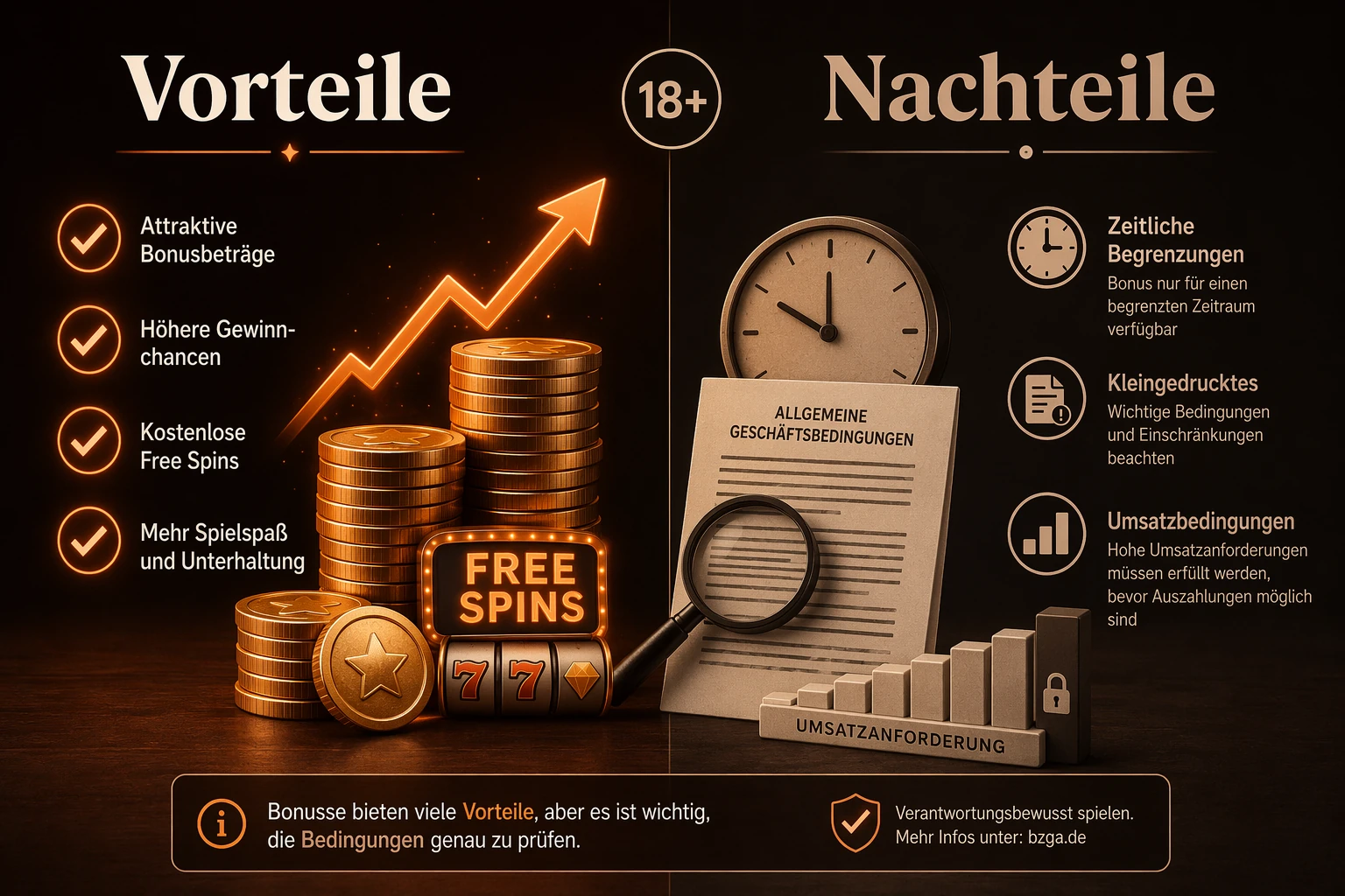 Vor- und Nachteile von Bonusangeboten