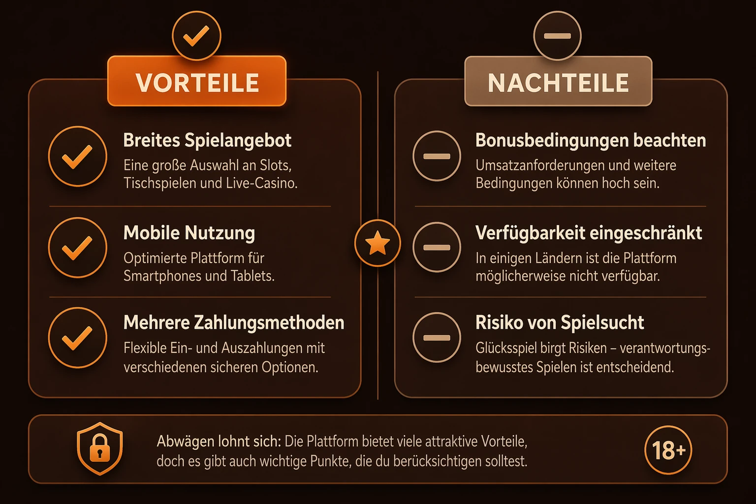 Vor- und Nachteile im Überblick